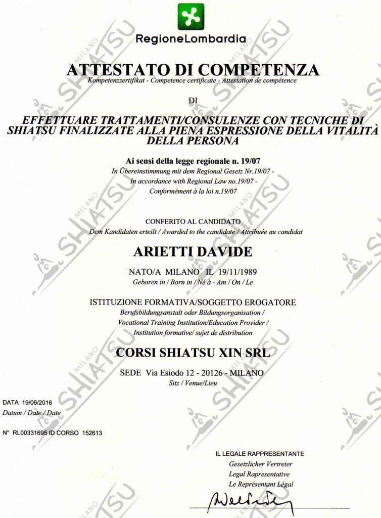 attestato competenza regione lombardia